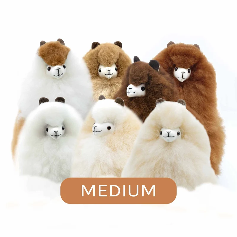 Plüsch-Maskottchen Alpaka Naturals – Ivory White 32 cm