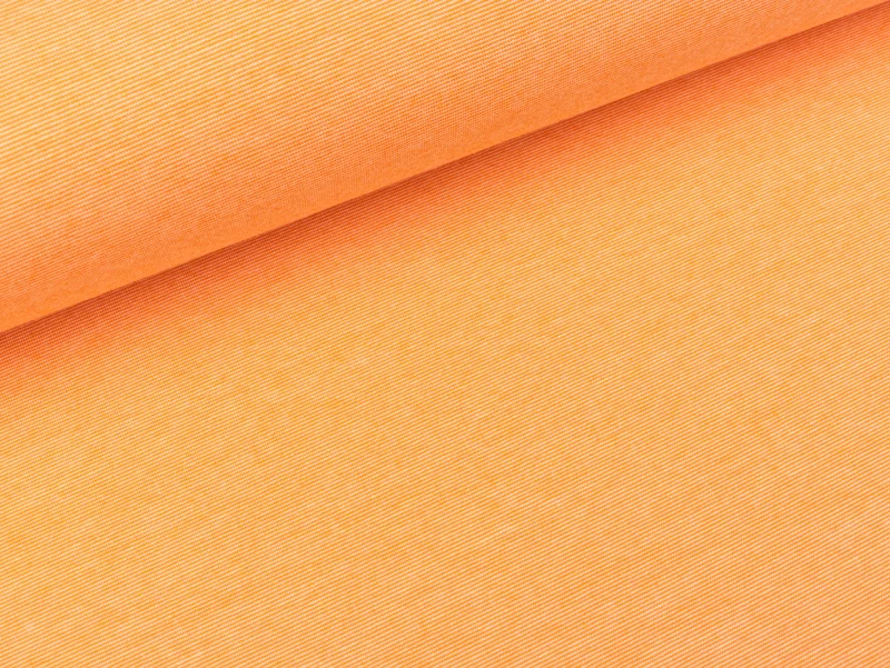 Reststück 42cm - Bio Single Jersey SOMMER MÉLANGE papaia-meringa by Hamburger Liebe