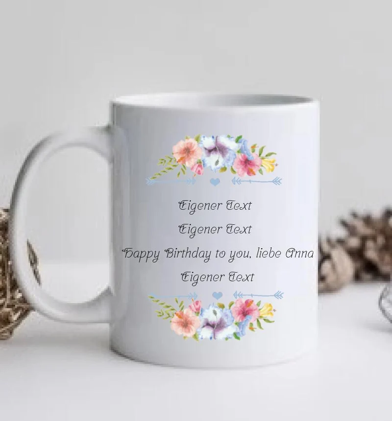 Beste Freundin 30. Geburtstag - 3 Freundinnen Tasse personalisiert