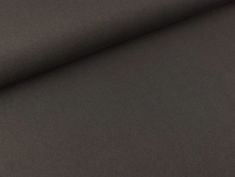 Reststück 100cm - Viskose Stretch dark brown uni
