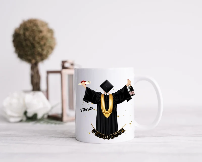Personalisierte Tasse Schulabschluß Mann, Geschenk Bachelor, Geschenk Master, Geschenk Doktor, Promotion Geschenk Tasse, Abitur, Abi, Berufsausbildung