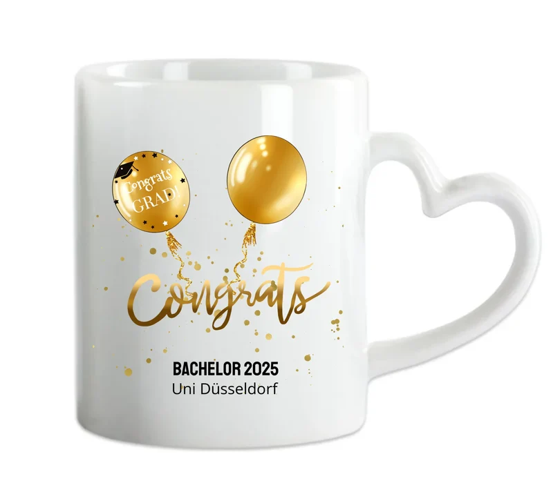 Personalisierte Tasse Schulabschluß, Geschenk Bachelor, Geschenk Master, Geschenk Doktor, Promotion Geschenk Tasse, Abitur, Abi, Ausbildung