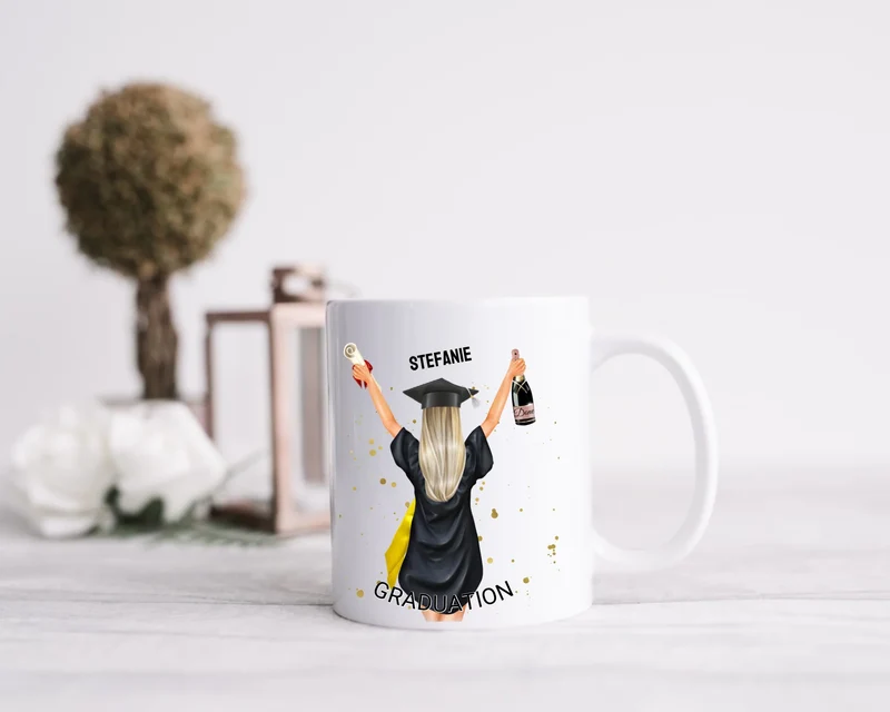 Personalisierte Tasse Schulabschluß, Geschenk Bachelor, Geschenk Master, Geschenk Doktor, Promotion Geschenk Tasse, Abitur, Abi, Berufsausbildung