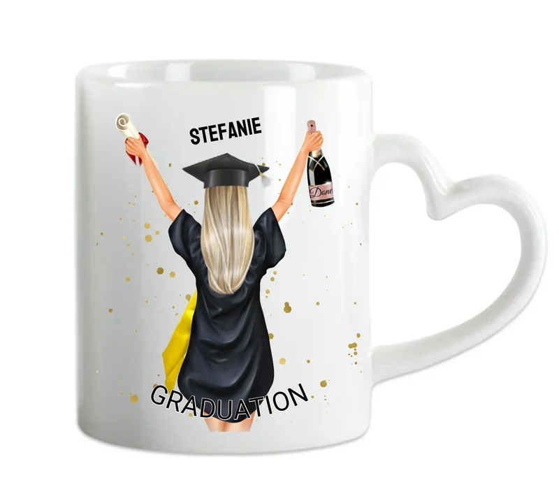 Personalisierte Tasse Schulabschluß, Geschenk Bachelor, Geschenk Master, Geschenk Doktor, Promotion Geschenk Tasse, Abitur, Abi, Berufsausbildung