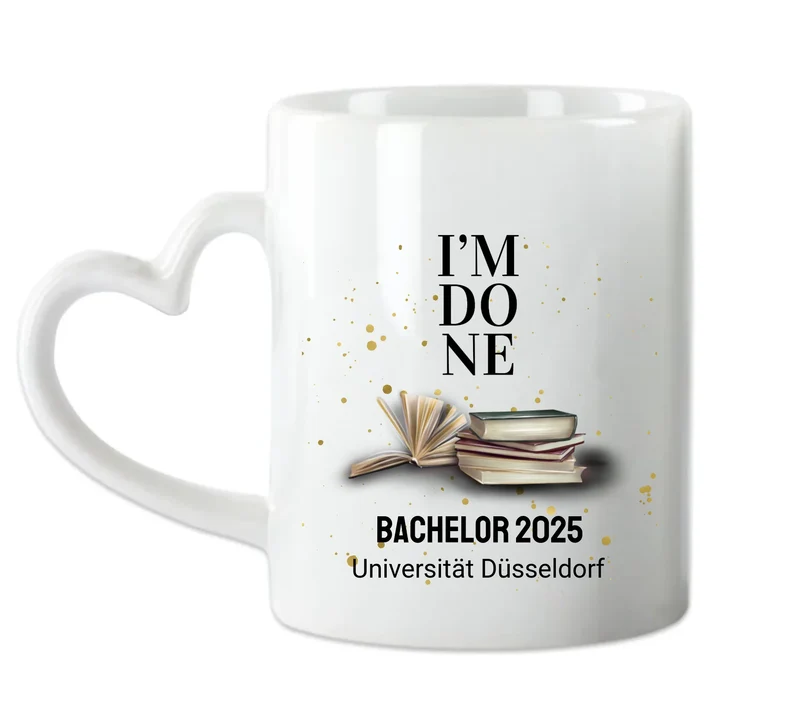 Personalisierte Tasse Schulabschluß, Geschenk Bachelor, Geschenk Master, Geschenk Doktor, Promotion Geschenk Tasse, Abitur, Abi, Berufsausbildung