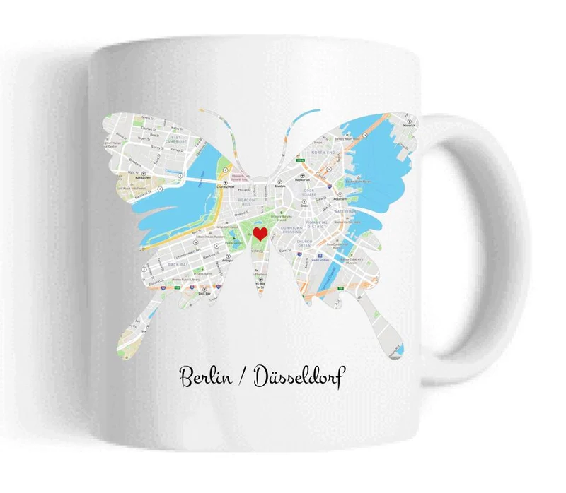 Wo alles begann, Personalisierte Tasse, Partner Geschenk - Geschenk Freund - Lebenspartner - Freundin - Hochzeitstag