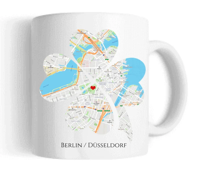 Personalisierte Tasse, wo alles begann, Kennenlernorte, Partner Geschenk Freund - Lebenspartner - Freundin - Valentin - Hochzeitstag
