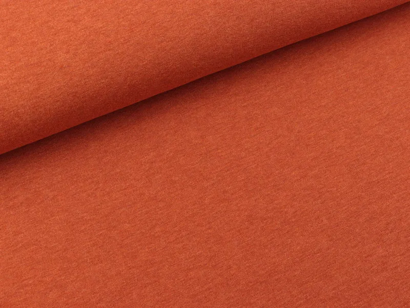 Reststück 34cm - Ganzjahressweat Eike terracotta meliert