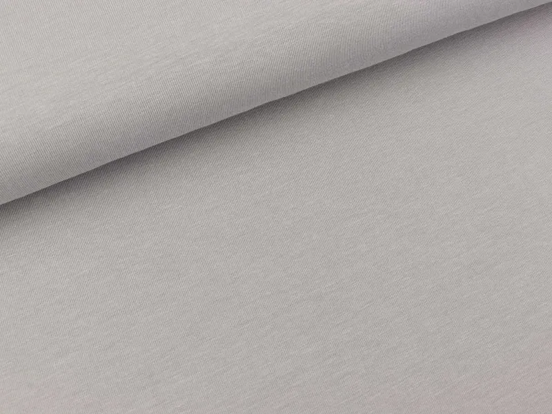 Reststück 25cm - Bambus Jersey mittelgrau uni