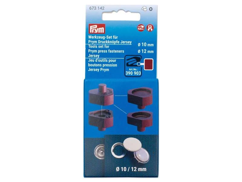 Prym 673142 Werkzeug-Set für Prym Druckknöpfe - Ø 10mm & Ø 12mm