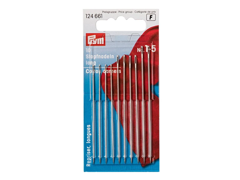 Prym 124661 Stopfnadeln lang - No. 1-5 - 10 Stück
