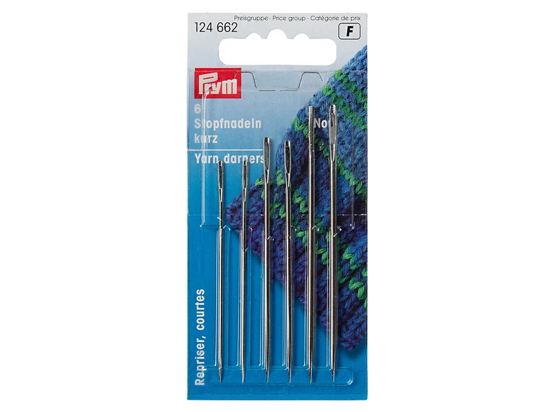 Prym 124662 Stopfnadeln kurz - No. 5/0-1/0 - 6 Stück