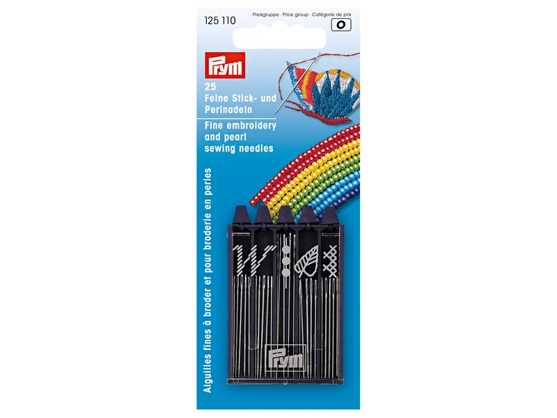 Prym 125110 Feine Stick- und Perlnadeln - 25 Stück