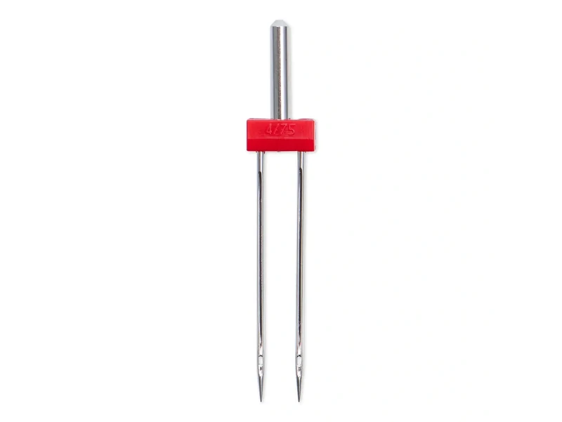 Prym 154913 Doppel-Nähmaschinennadeln mit Flachkolben - Universal Zwillingsnadel - No. 4,0 / 75