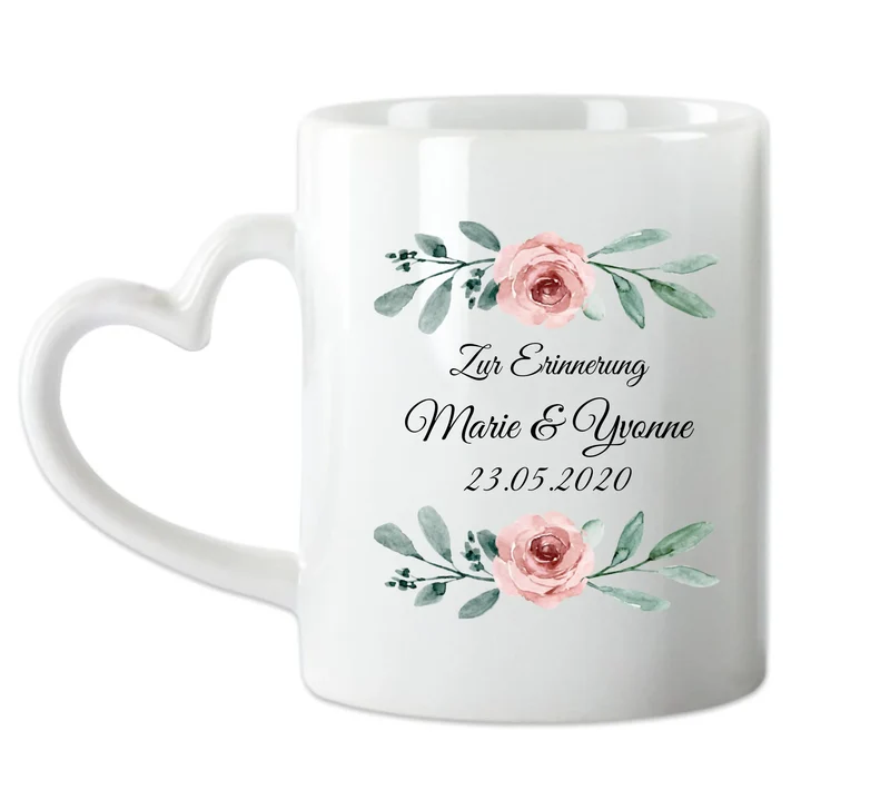 Geschenk Trauzeugin - Brautgeschenk - Hochzeitsgeschenk - Personalisierte Hochzeitstasse - Geschenk Braut - Geschenkidee Kaffeebecher