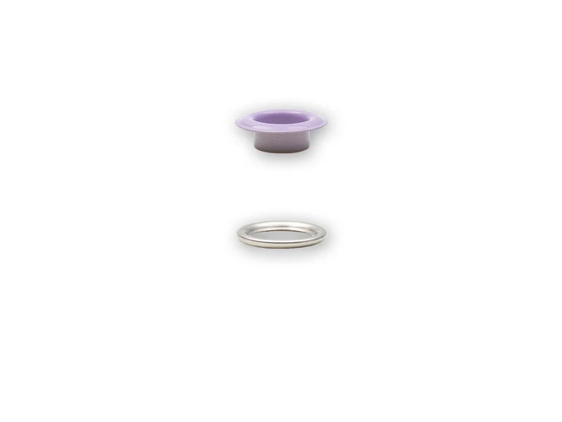Prym 542528 Ösen mit Scheiben lila - Ø 8mm - 32 Stück, kompatibel mit dem Vario Creative Tool