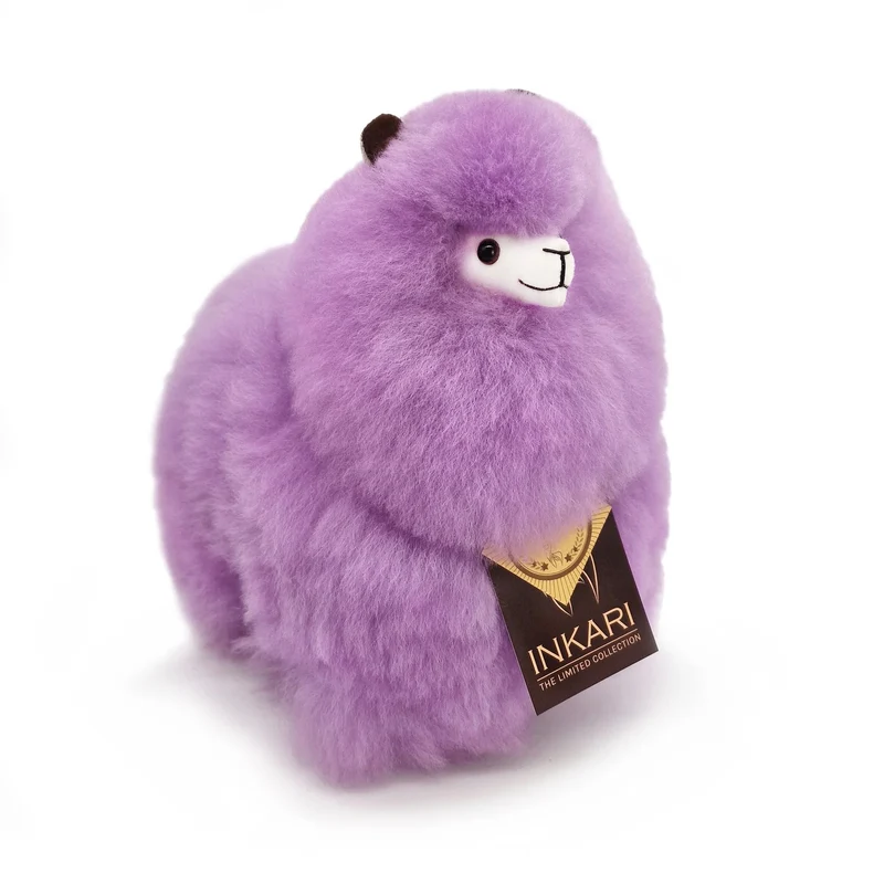 Plüsch-Maskottchen Alpaka Rainbows – Violet 23 cm