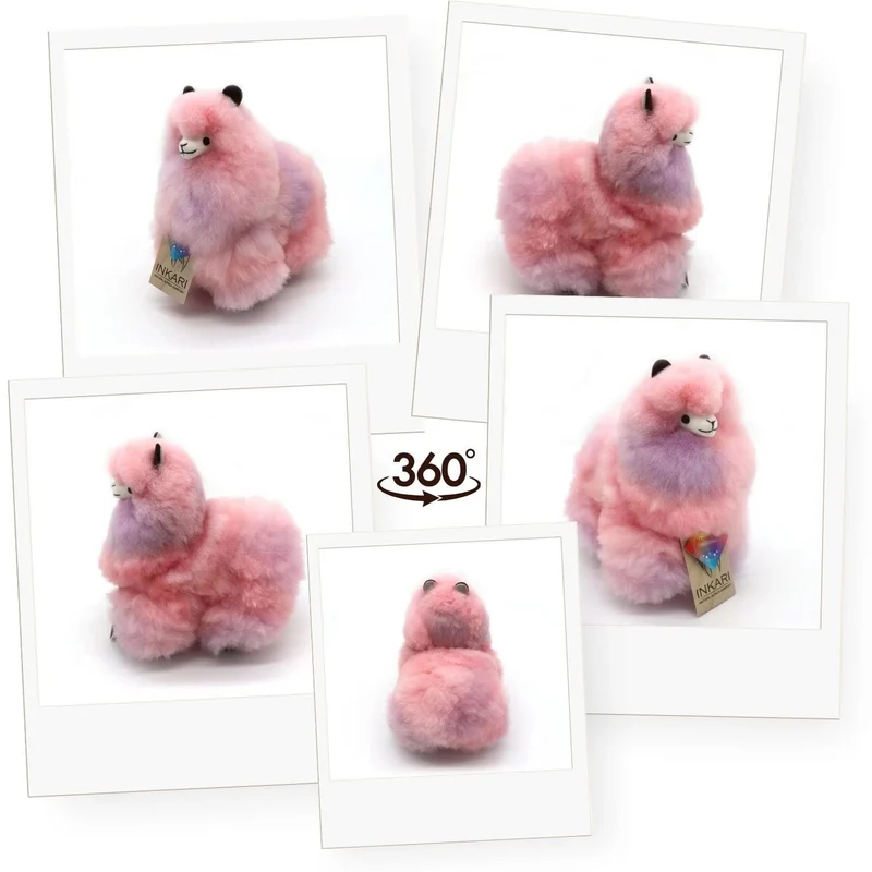 Plüsch-Maskottchen Alpaka Rainbows – Lotus 23 cm