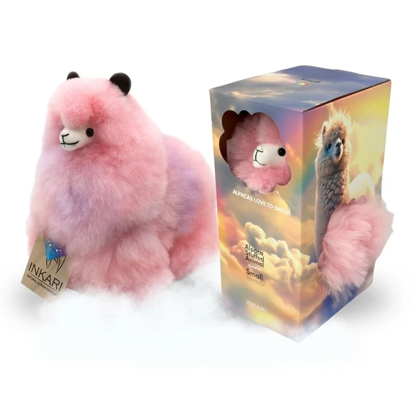 Plüsch-Maskottchen Alpaka Rainbows – Lotus 23 cm