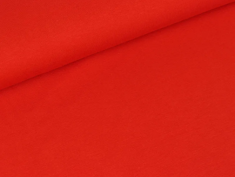 Baumwolljersey Vanessa rot uni