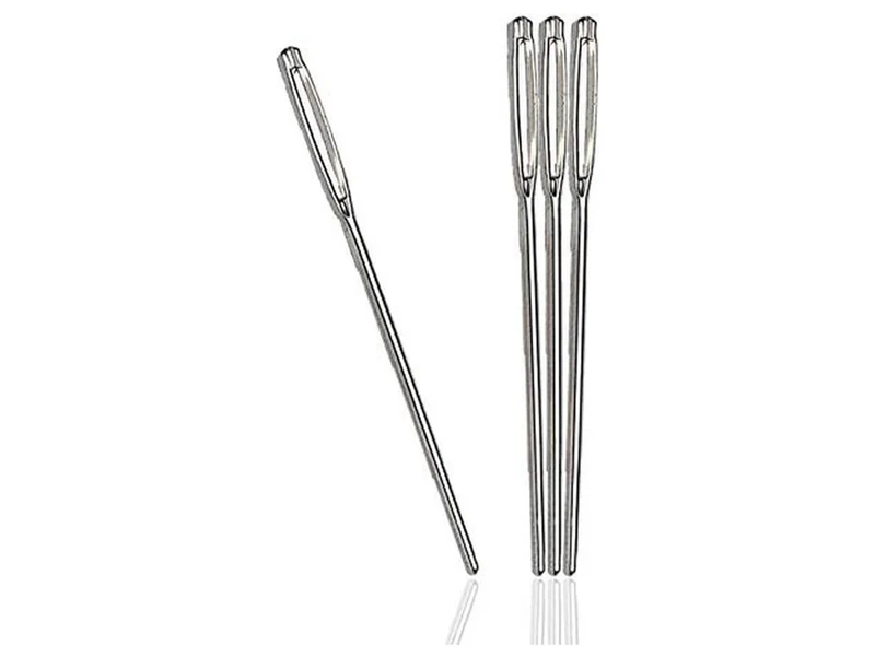 Prym 124163 Sticknadeln ohne Spitze silberfarbig - Ø 1,6mm x 55mm No. 16 - 25 Stück