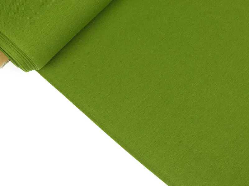 Reststück 12cm - Glatte Bündchenware Heike khaki