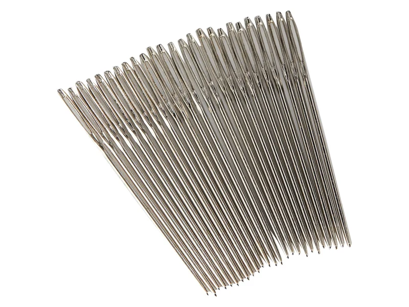 Prym 124165 Sticknadeln ohne Spitze silberfarbig - Ø 1,2mm x 50mm No. 18 - 25 Stück