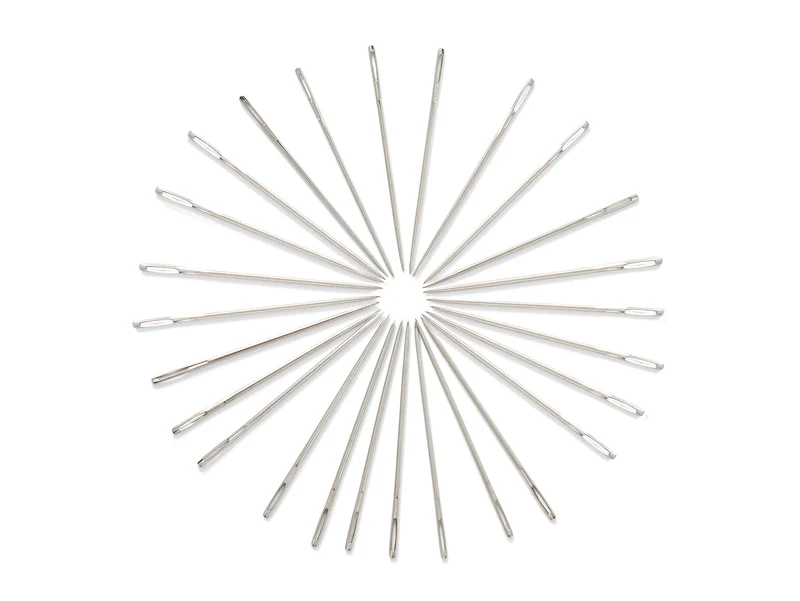 Prym 124632 Stopfnadeln kurz ST 3/0 silberfarbig - Ø 1,6mm x 66mm - 25 Stück
