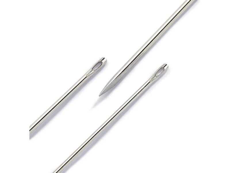 Prym 131285 Ledernadeln mit Dreikantspitze - Ø 0,9mm x 43mm No. 3 - 25 Stück