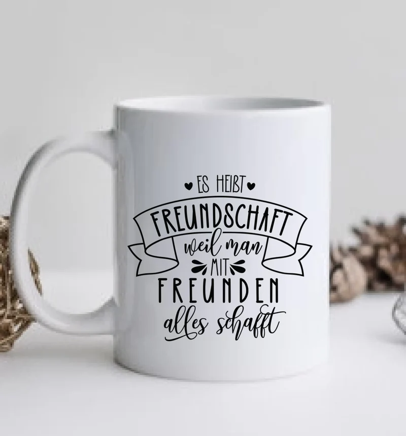 Personalisierte Tasse Geschenk beste Freundin - 2 Beste Freundinnen Geburtstagsgeschenk