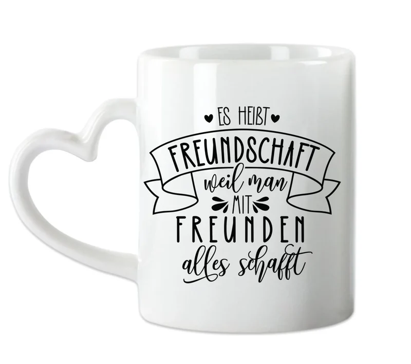 Personalisierte Tasse Geschenk beste Freundin - 2 Beste Freundinnen Geburtstagsgeschenk