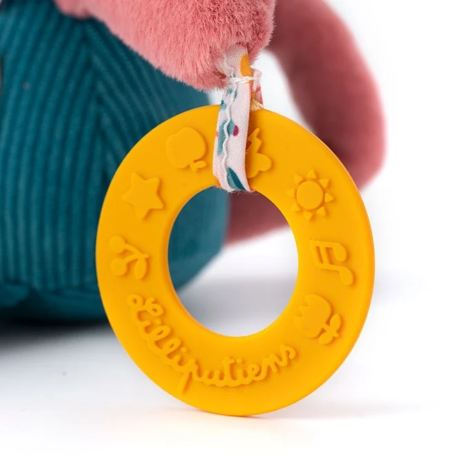 Multifunktionales Aktivitätsspielzeug zum Kuscheln – Katze Jeanne 9 m+