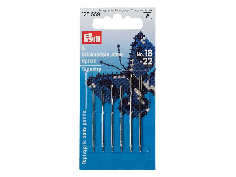 Prym 125559 Sticknadeln ohne Spitze - No. 18-22 - 6 Stück