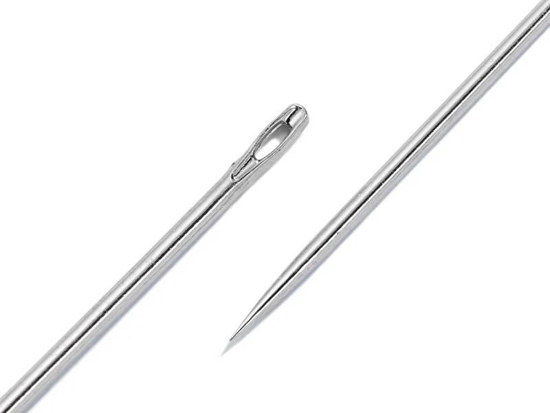 Prym 121307 Nähnadeln halblang silberfarbig - Ø 0,5mm x 26mm No. 11 - 20 Stück