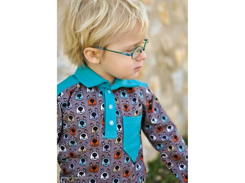 Reststück 8cm - Baumwolljersey Henning Bear sephiabraun by Lila-Lotta