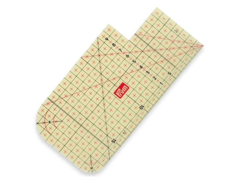 Prym 611490 Bügellineal transparent - 20 x 10cm
