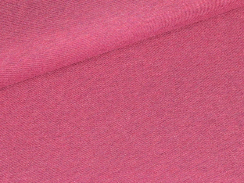 Reststück 56cm - Baumwolljersey Jaro pink meliert