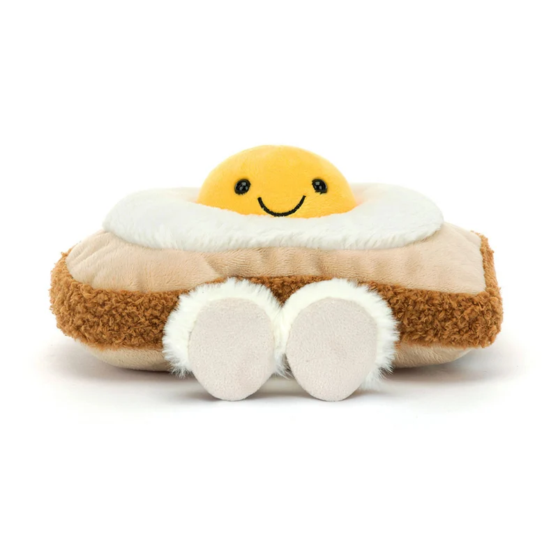 Plüsch-Eier auf Toast 16 cm