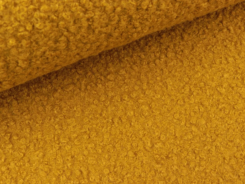 Reststück 31cm - Boucle maisgelb uni