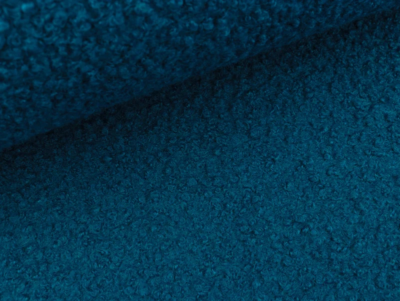 Reststück 44cm - Boucle blau uni