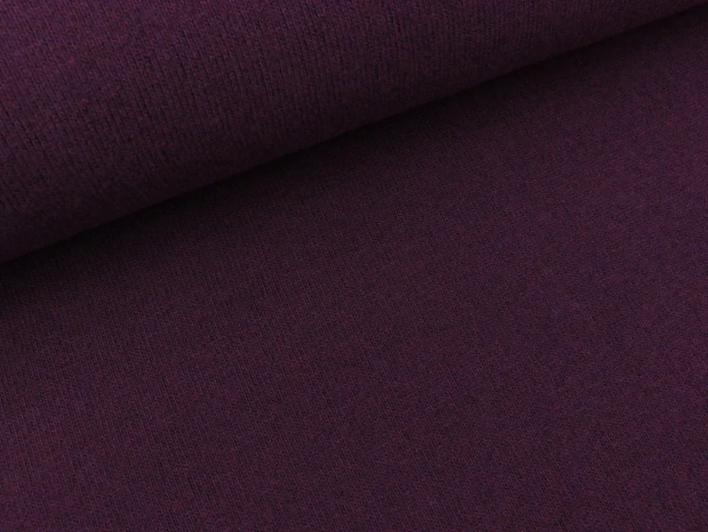 Reststück 34cm - Strickstoff Bono violett meliert