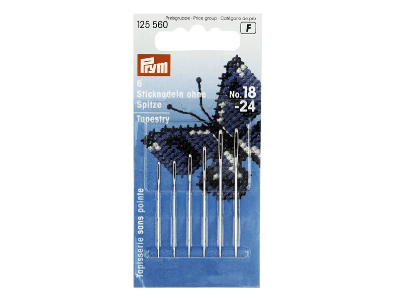 Prym 125560 Sticknadeln ohne Spitze - No. 18-24 - 6 Stück