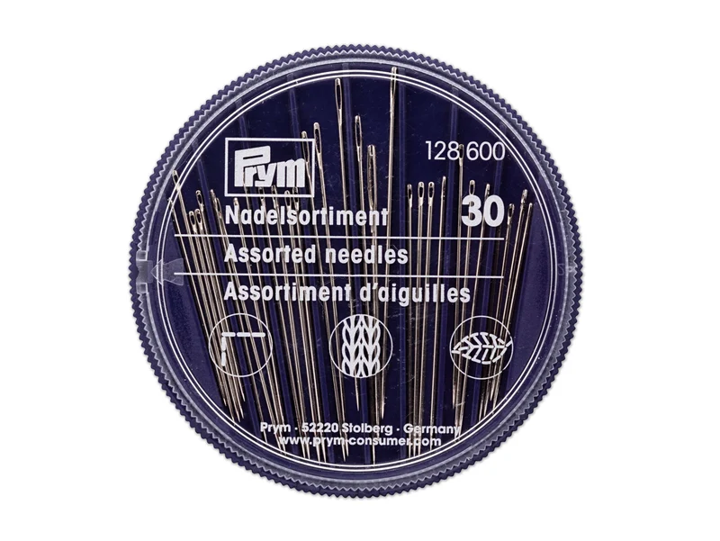 Prym 128600 Näh-, Stick-, Stopfnadeln in Nadeldose - 30 Stück