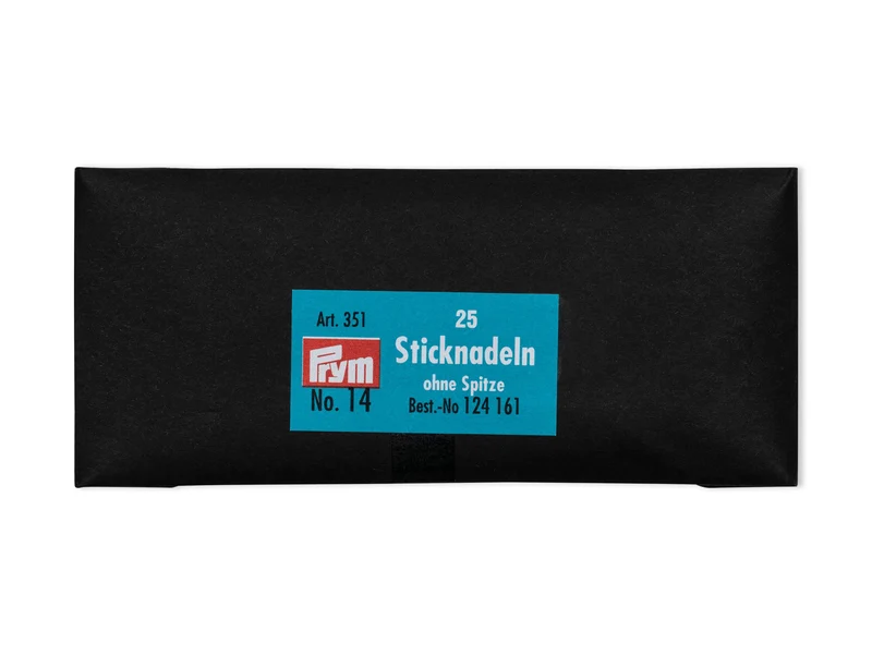 Prym 124161 Sticknadeln ohne Spitze silberfarbig - Ø 1,9mm x 60mm No. 14 - 25 Stück