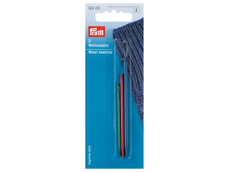 Prym 124101 Wollnadeln Alu sortiert - 3 Stück