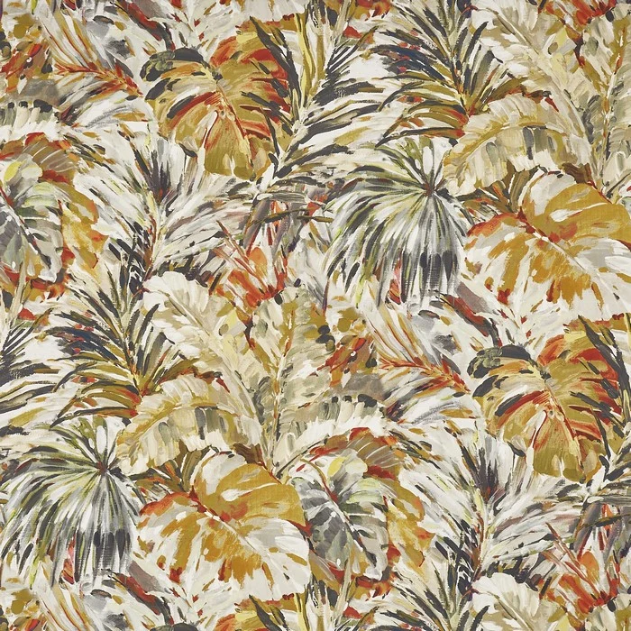 Baumwollstoff Palm - ocker