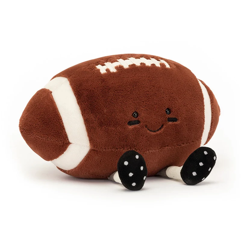 Plüsch-Fröhlicher American Football 28 cm
