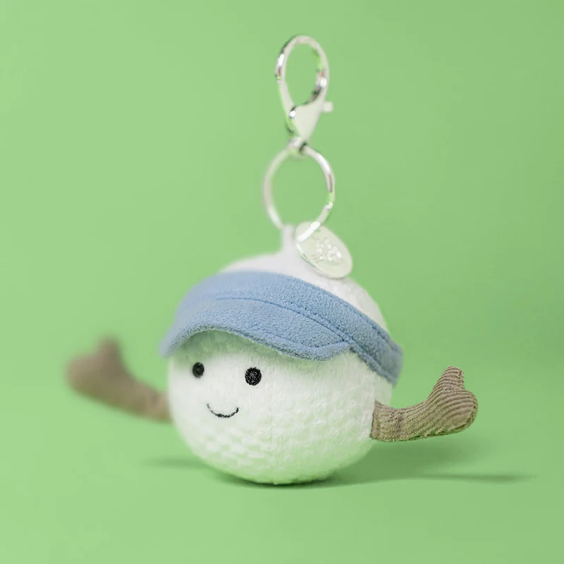 Schlüsselanhänger – fröhlicher Golfball 12 cm