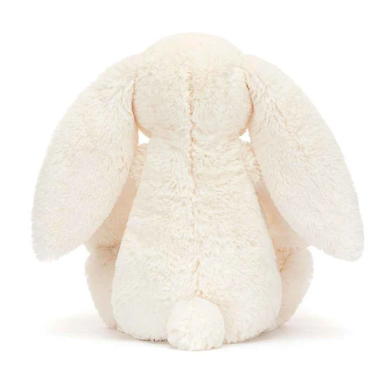 Plüschkaninchen mit Blumenöhrchen Berry – cremefarben 31 cm