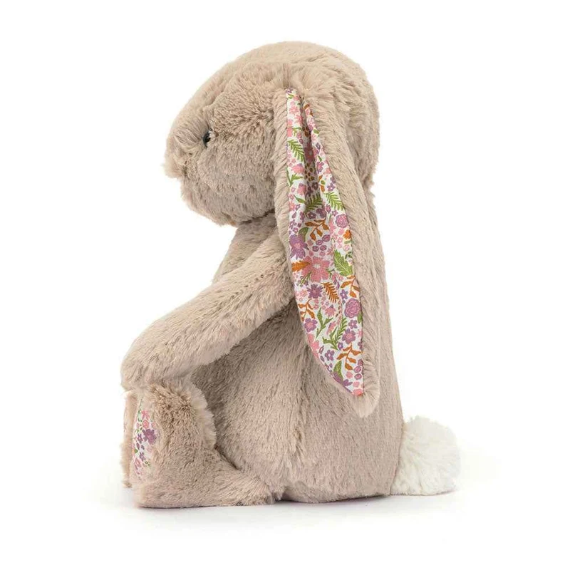 Plüschkaninchen mit Blumenöhrchen Petal – beige 31 cm